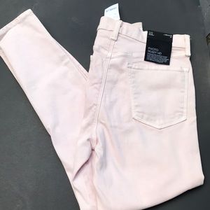 J Brand blush pink Alana high rise crop skinny SZ 29 , 26 “ inseam